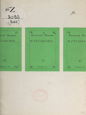 cover image of Si j'étais moi